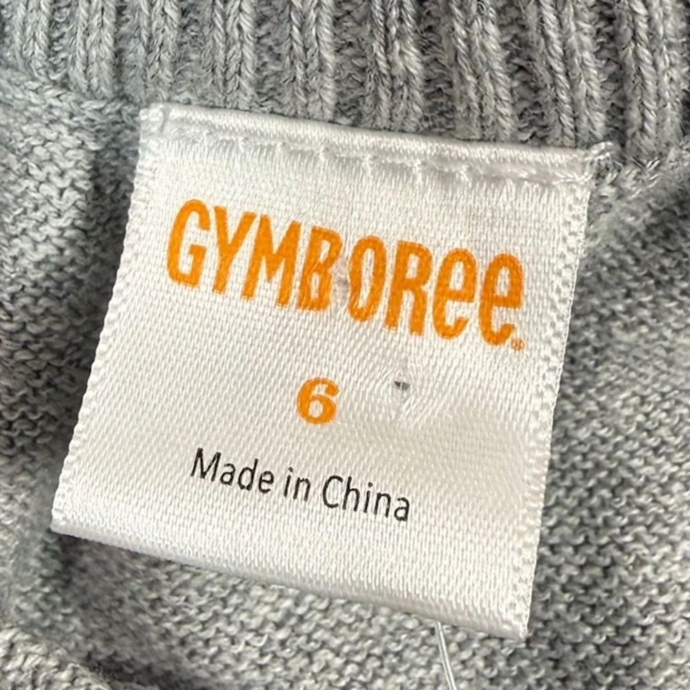NWT GYMBOREE Girls’ Fair Isle Winter Grey Knit Snowflake Skater Skirt Size‎ 6